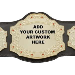 MEGA XXL 5 PLATE GOLD CUSTOM CHAMPIONSHIP BELT  ***SUPER SIZED***